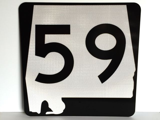 Alabama State Route 59 sign