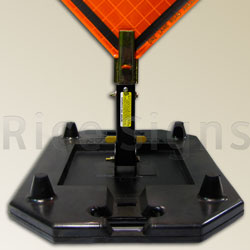 Portable Sign Stand with 38 Lb Rubber Base for Roll-Up Signs