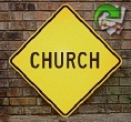 Church ahead