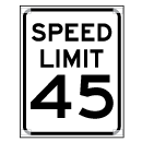 Portable Speed Limit Signs, RU47