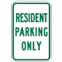 Resident Parking Only Signs, R7-5-10