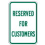Reserved for Customers Signs, R7-5-13
