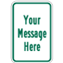 Green Custom Parking Signs, R7-5-C