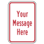 Red Custom Parking Signs, R7-6-C