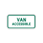 Green Van Accessible Parking Signs, R7-8P