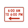 Restricted Time Signs, R8-3hP