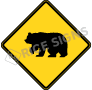Bear Crossing Signs, W11-16