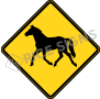 Wild Horse Crossing Signs, W11-22