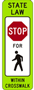 In-Street Stop for Ped Crossing Signs, R1-6a