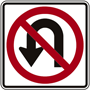 U-Turn Prohibited Signs, R3-4