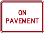 On Pavement Signs, R8-3c