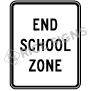 End School Zone Signs, S5-2