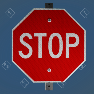 Temporary Stop Sign (R1-1) - In-street Crosswalk Signs