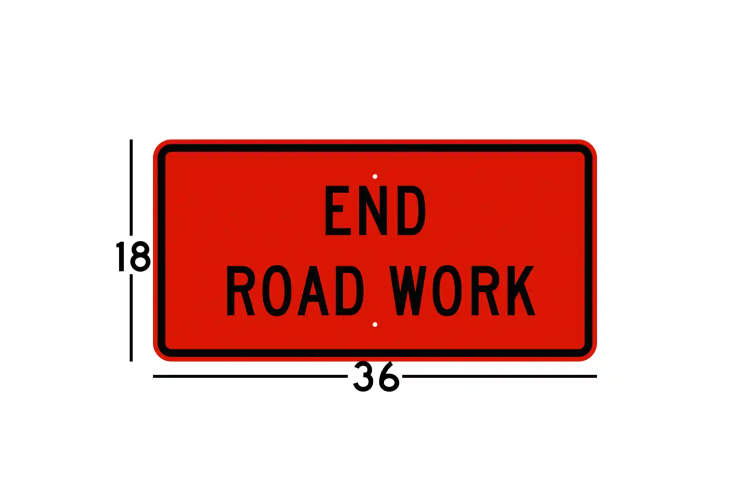 G20-2 36x18 sign dimension diagram