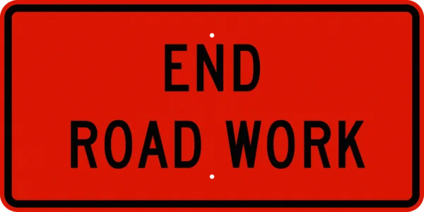 MUTCD G20-2 sign, 36x18, front view