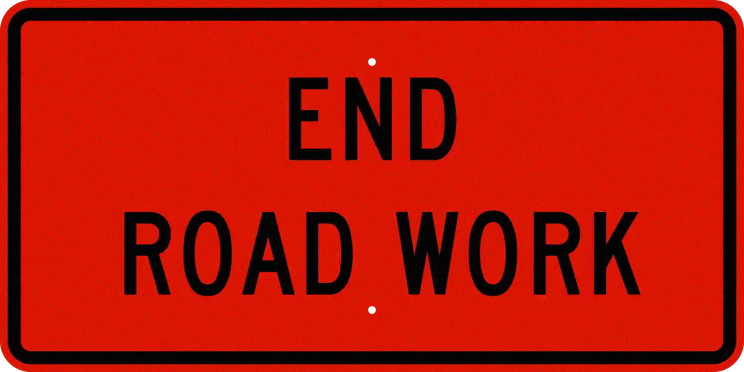 G20-2 36x18 sign, front view