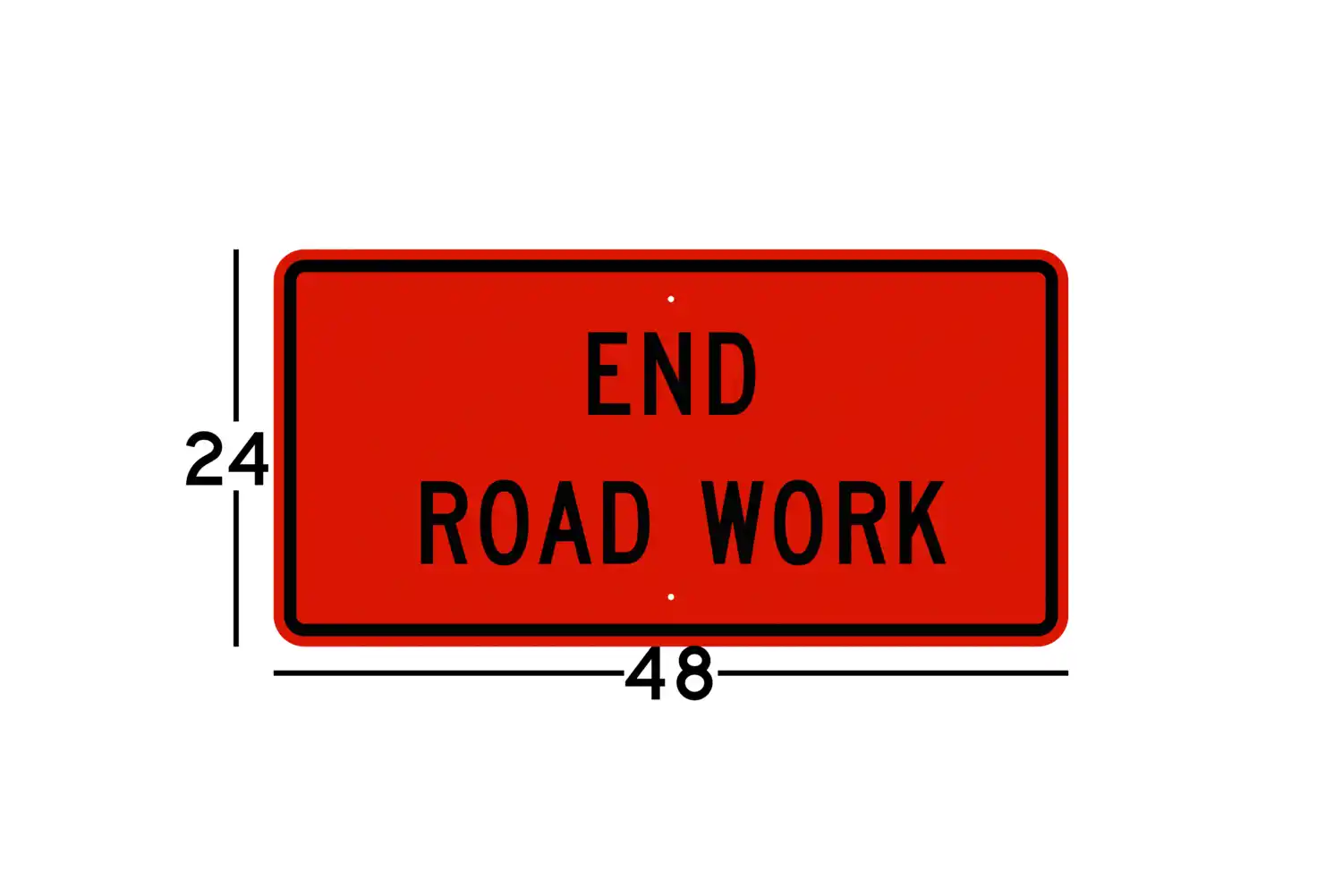G20-2 48x24 sign dimension diagram