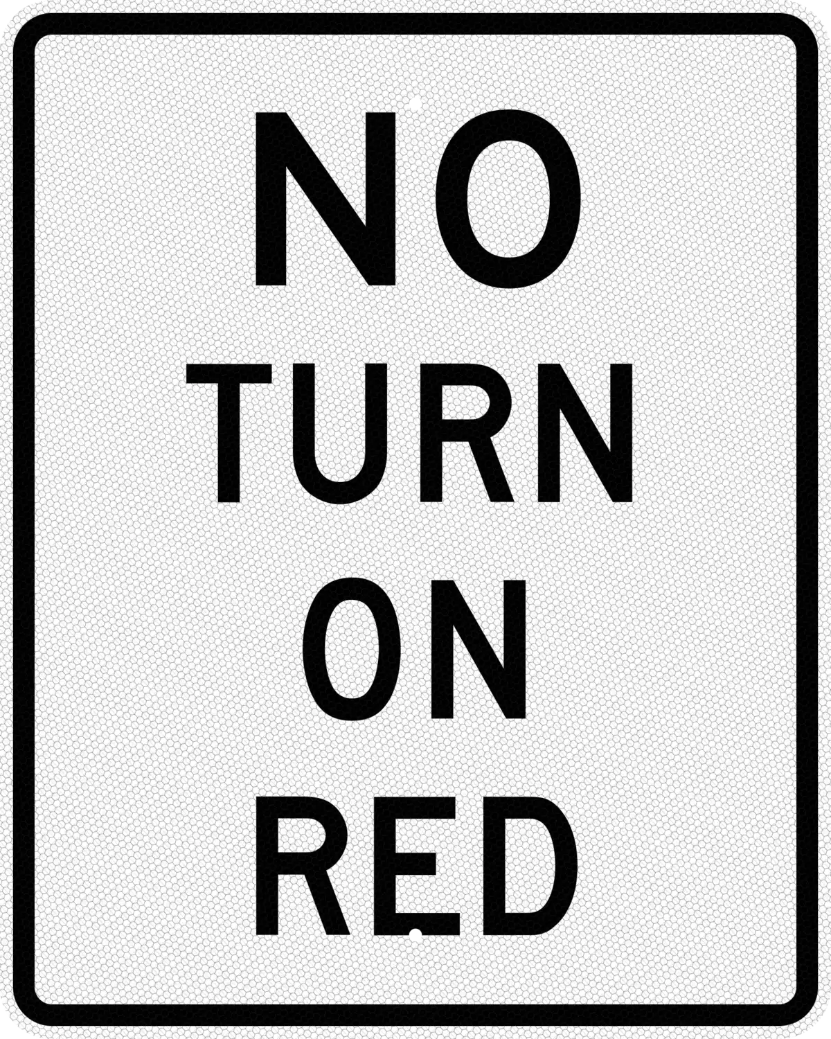 R10-11a 24x30 sign, front view