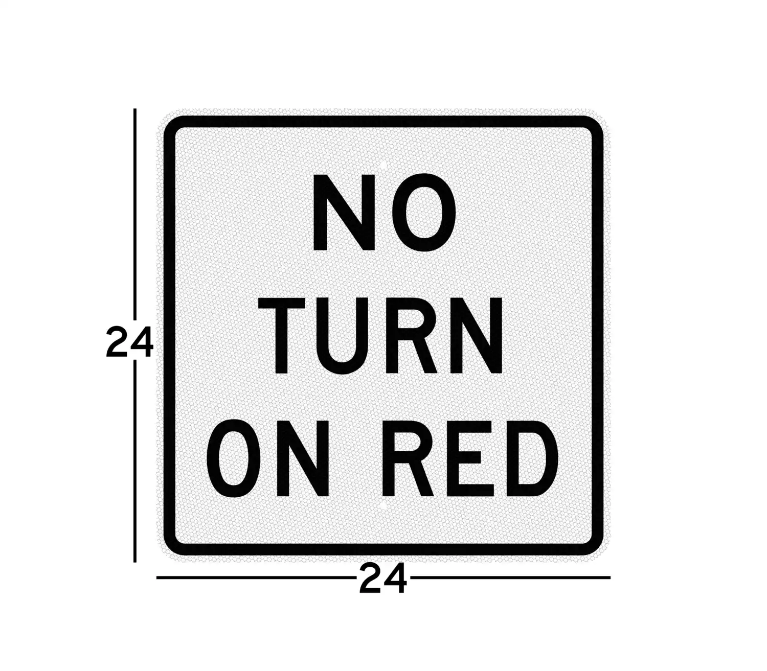 R10-11b 24x24 sign dimension diagram