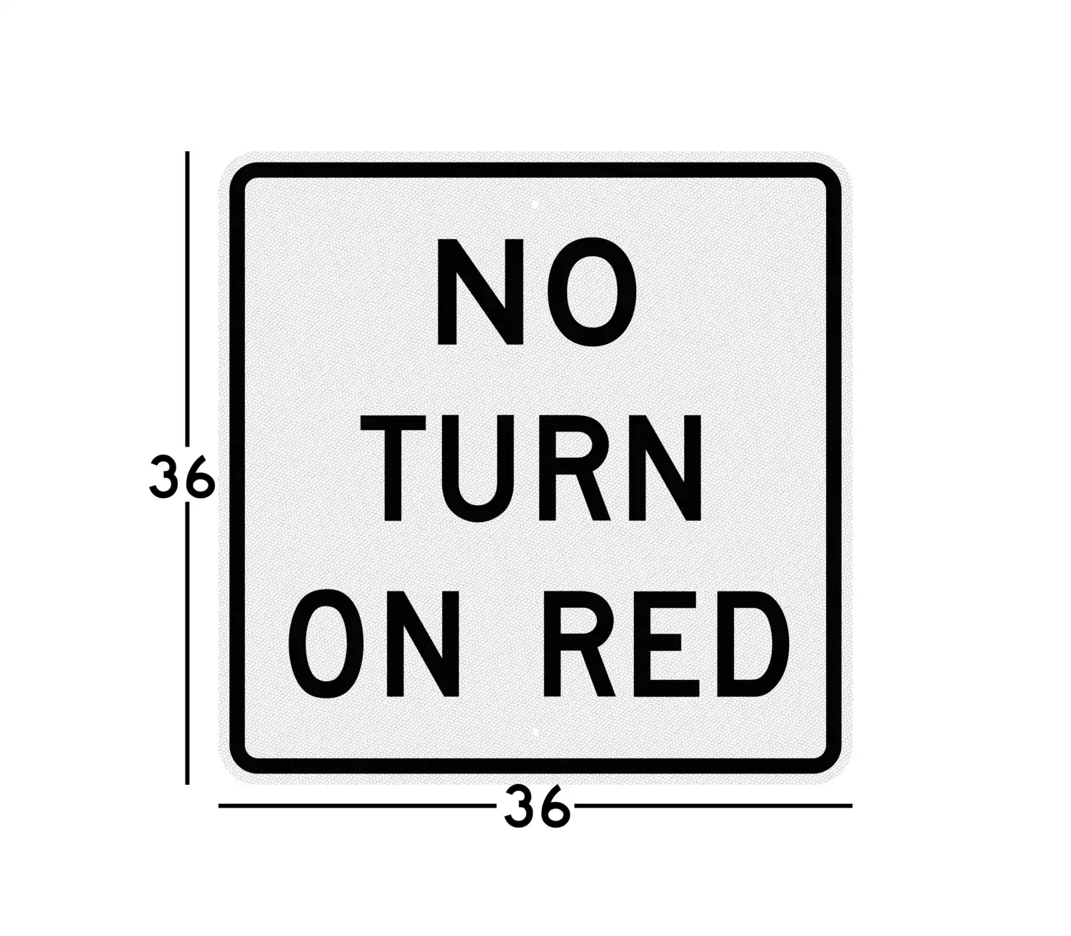 R10-11b 36x36 sign dimension diagram