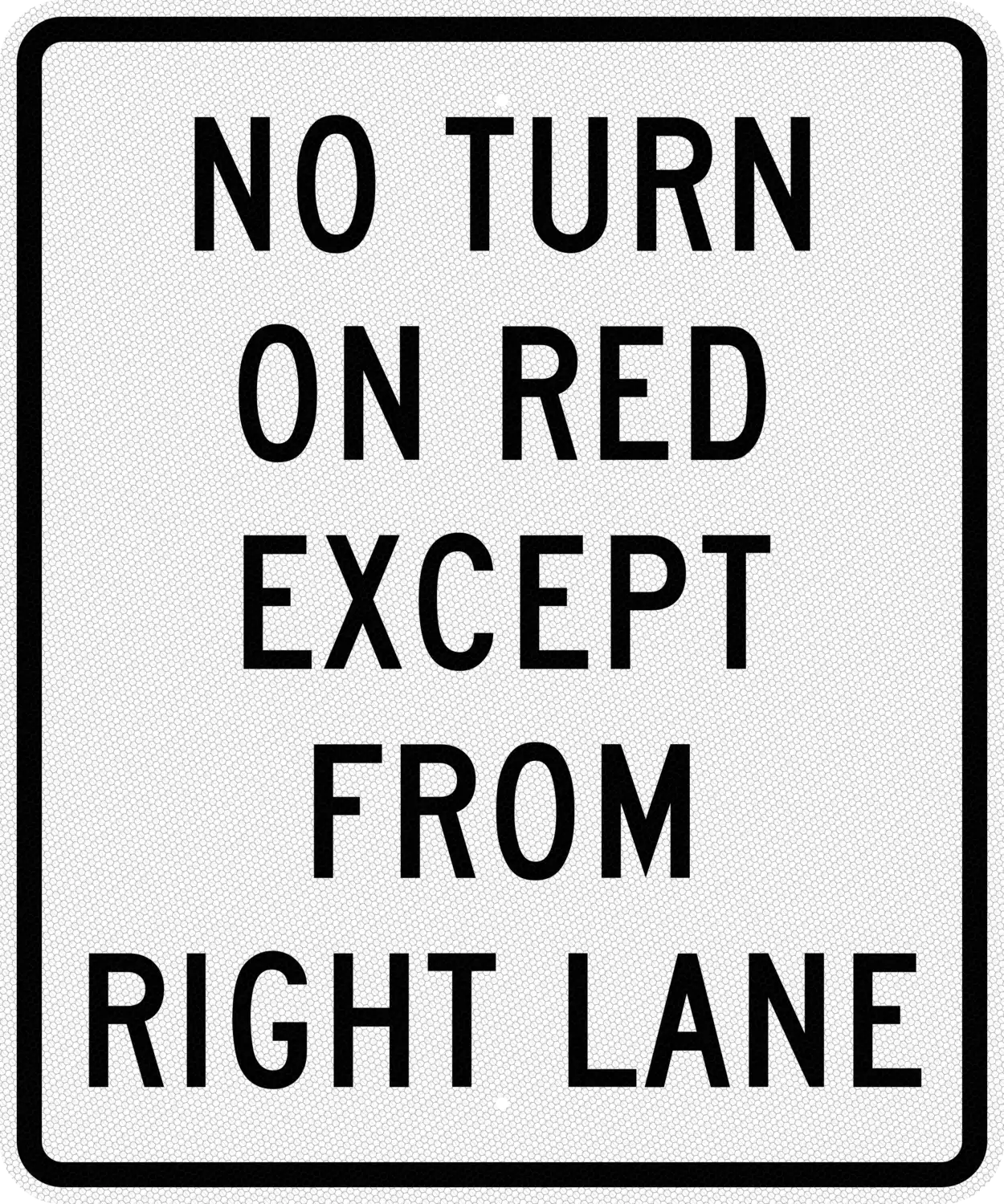 R10-11c 30x36 sign, front view