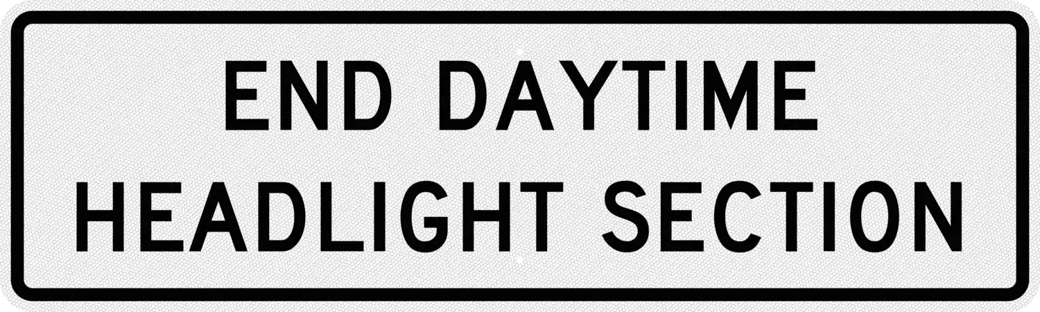 R16-11 60x18 sign, front view