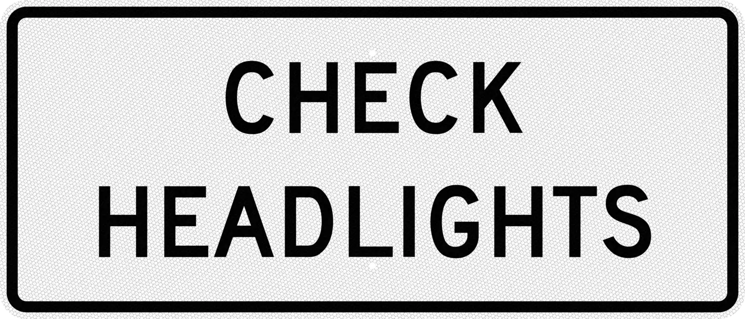 R16-9 42x18 sign, front view