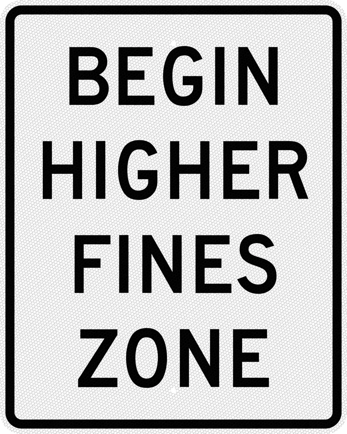 R2-10 24x30 sign, front view