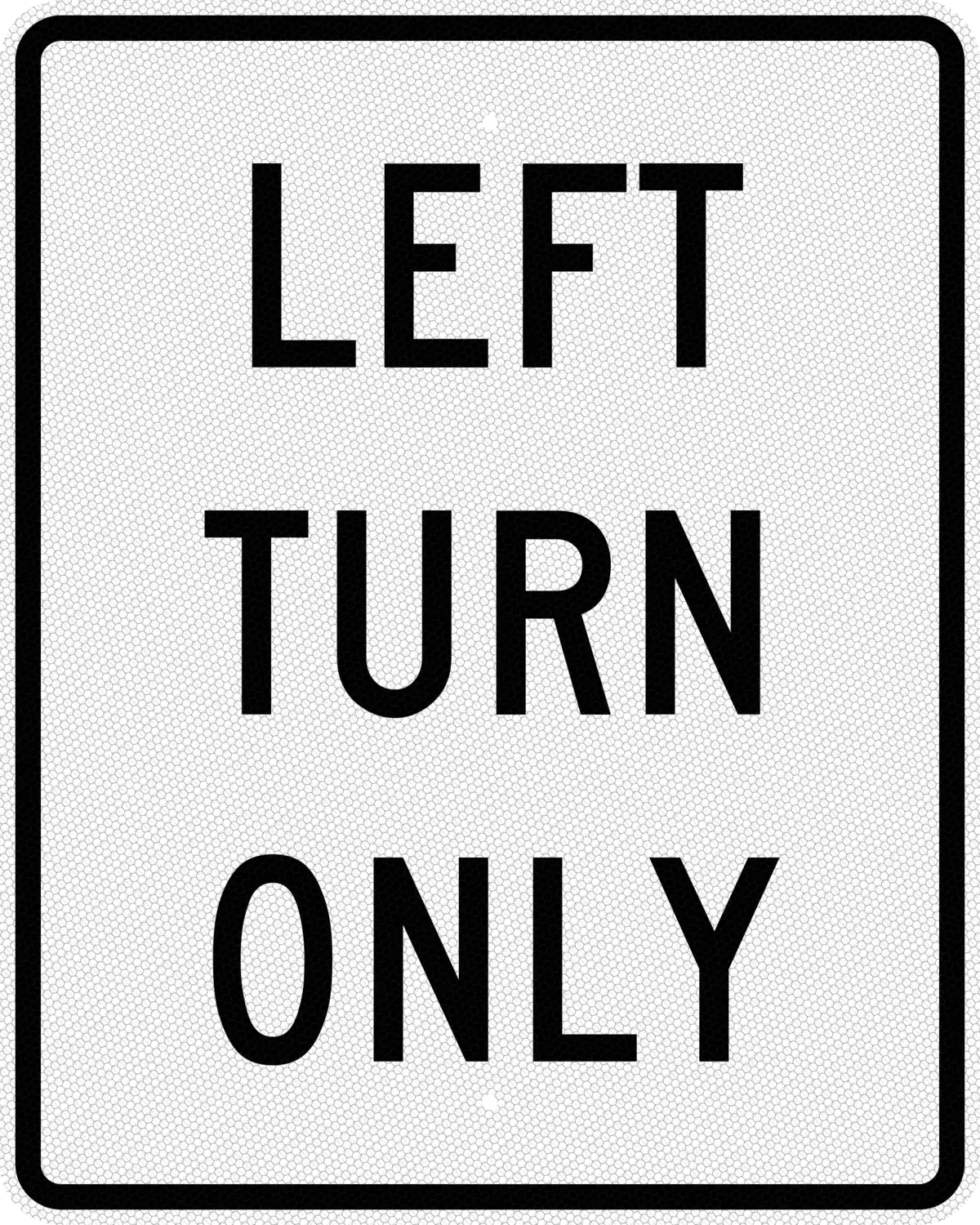 R3-1aP 24x30 sign, front view
