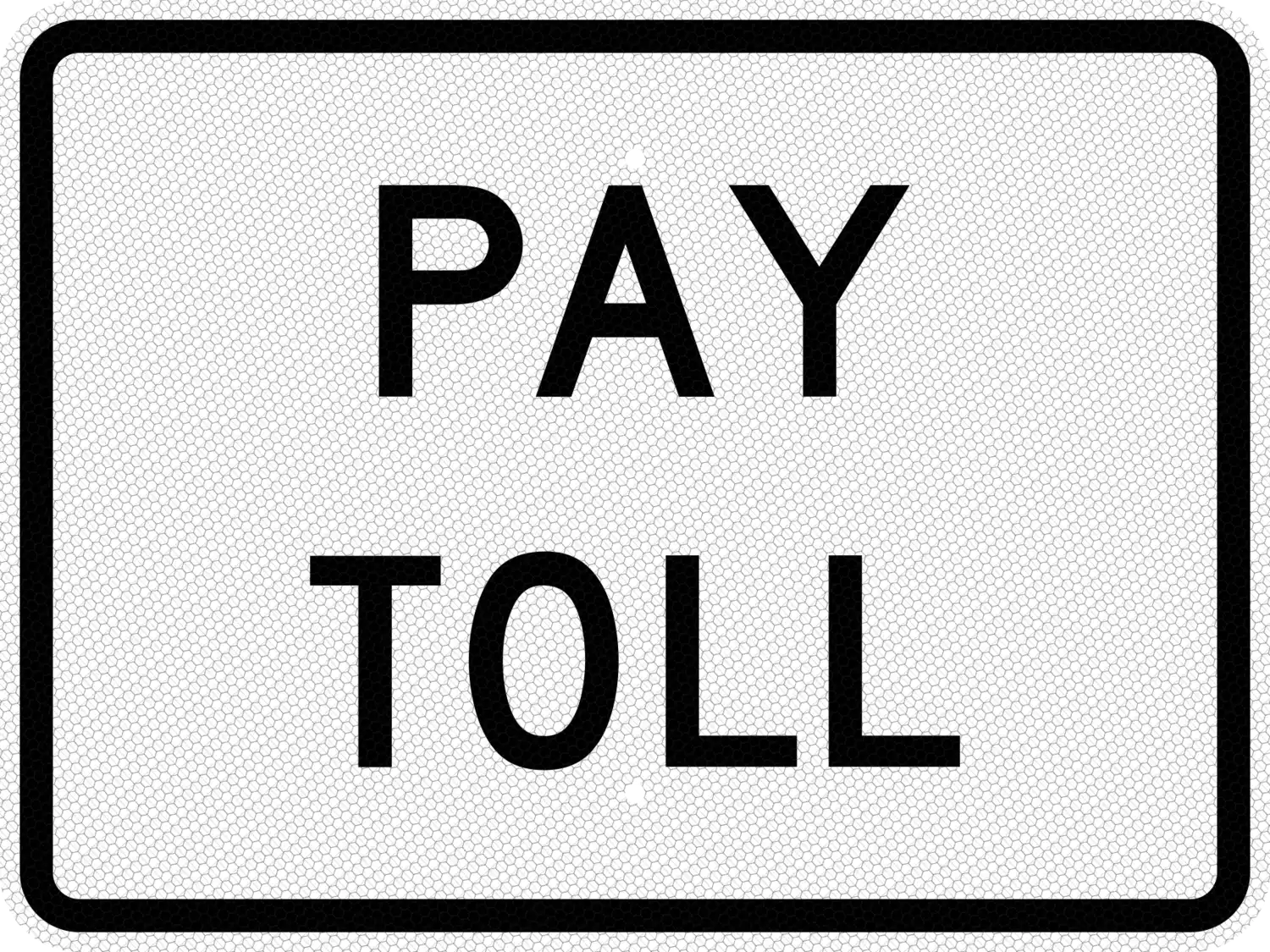 R3-29P 24x18 sign, front view