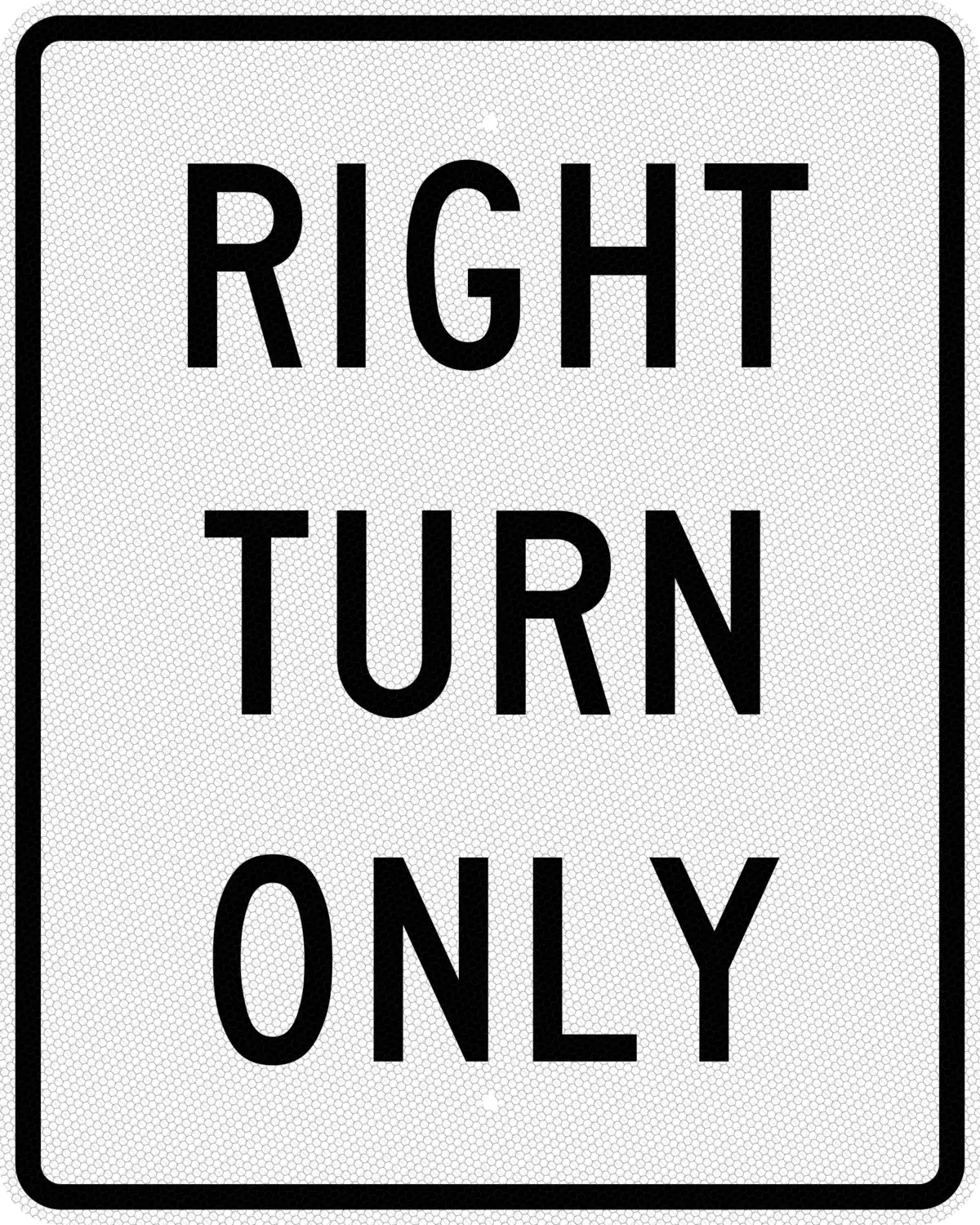 R3-2aP 24x30 sign, front view