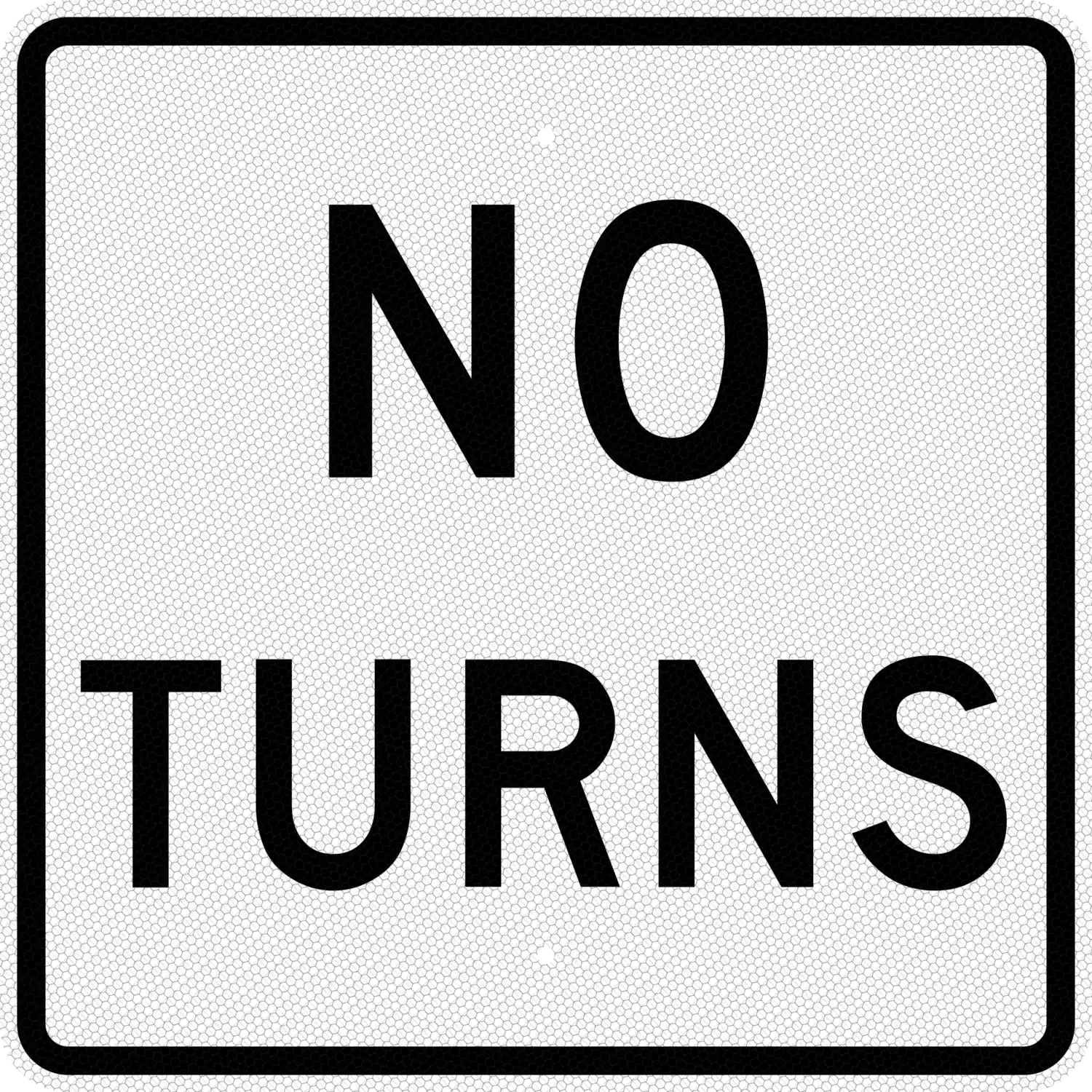 R3-3 24x24 sign, front view