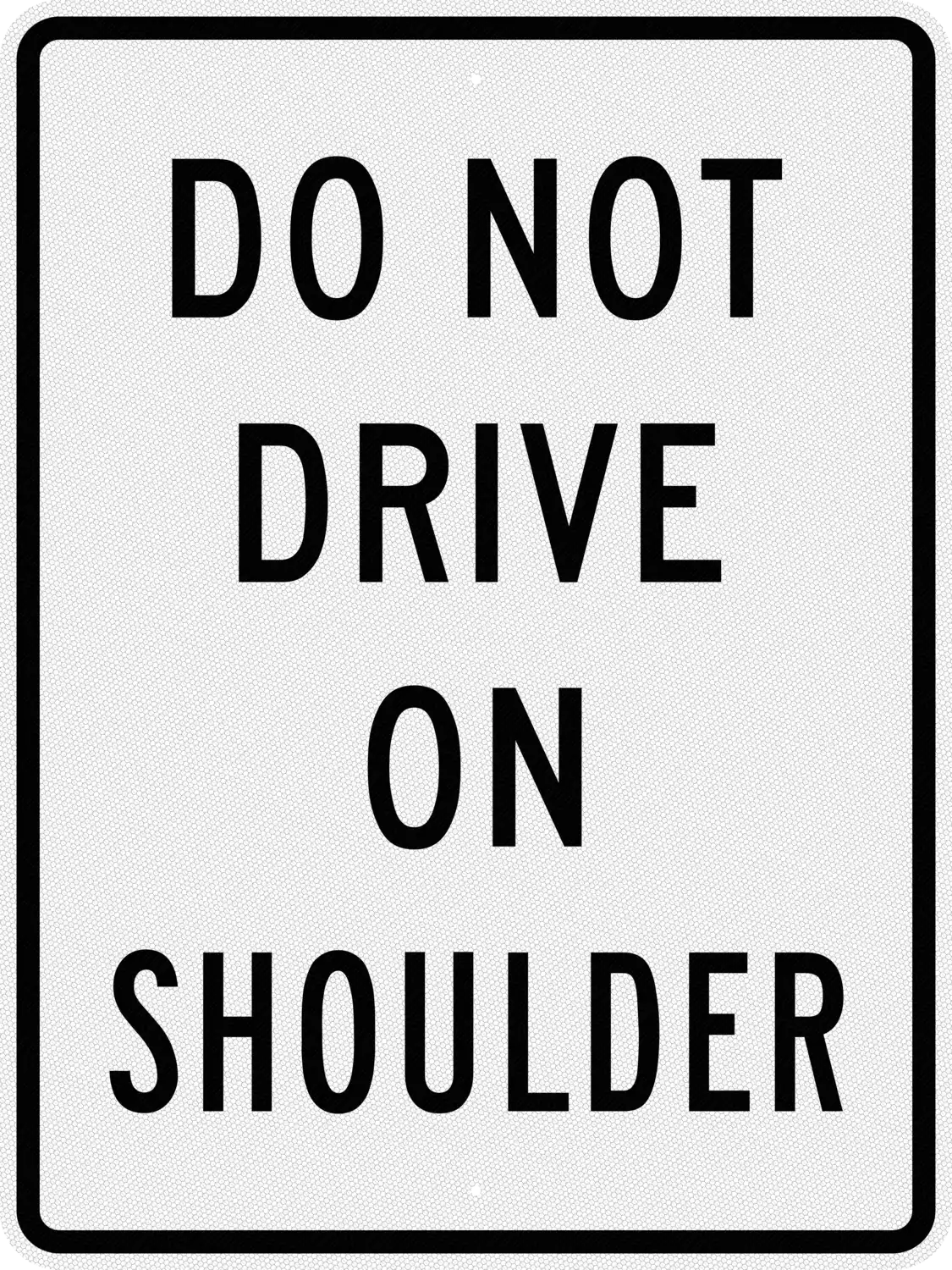 R4-17 36x48 sign, front view