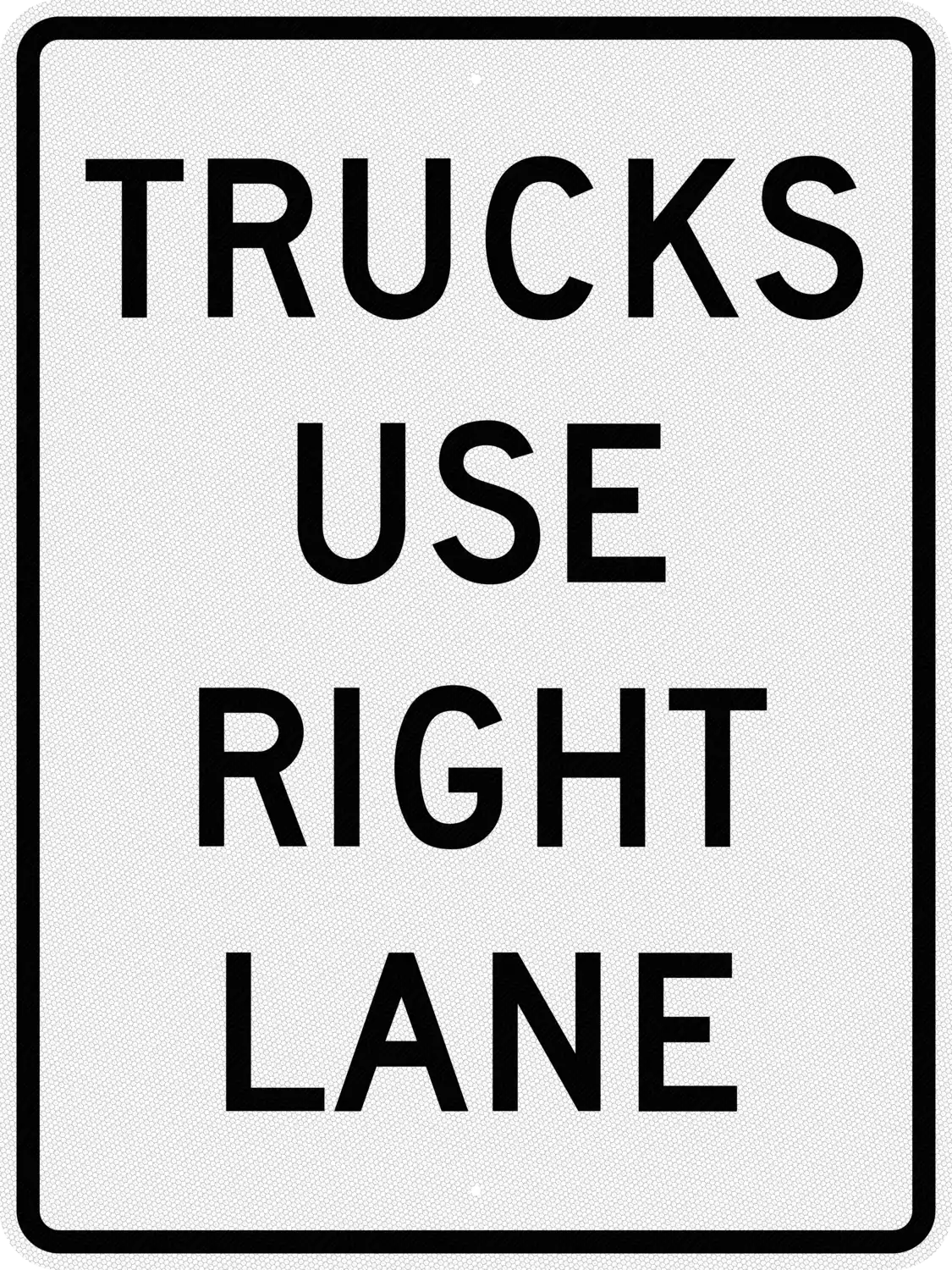 R4-5 36x48 sign, front view