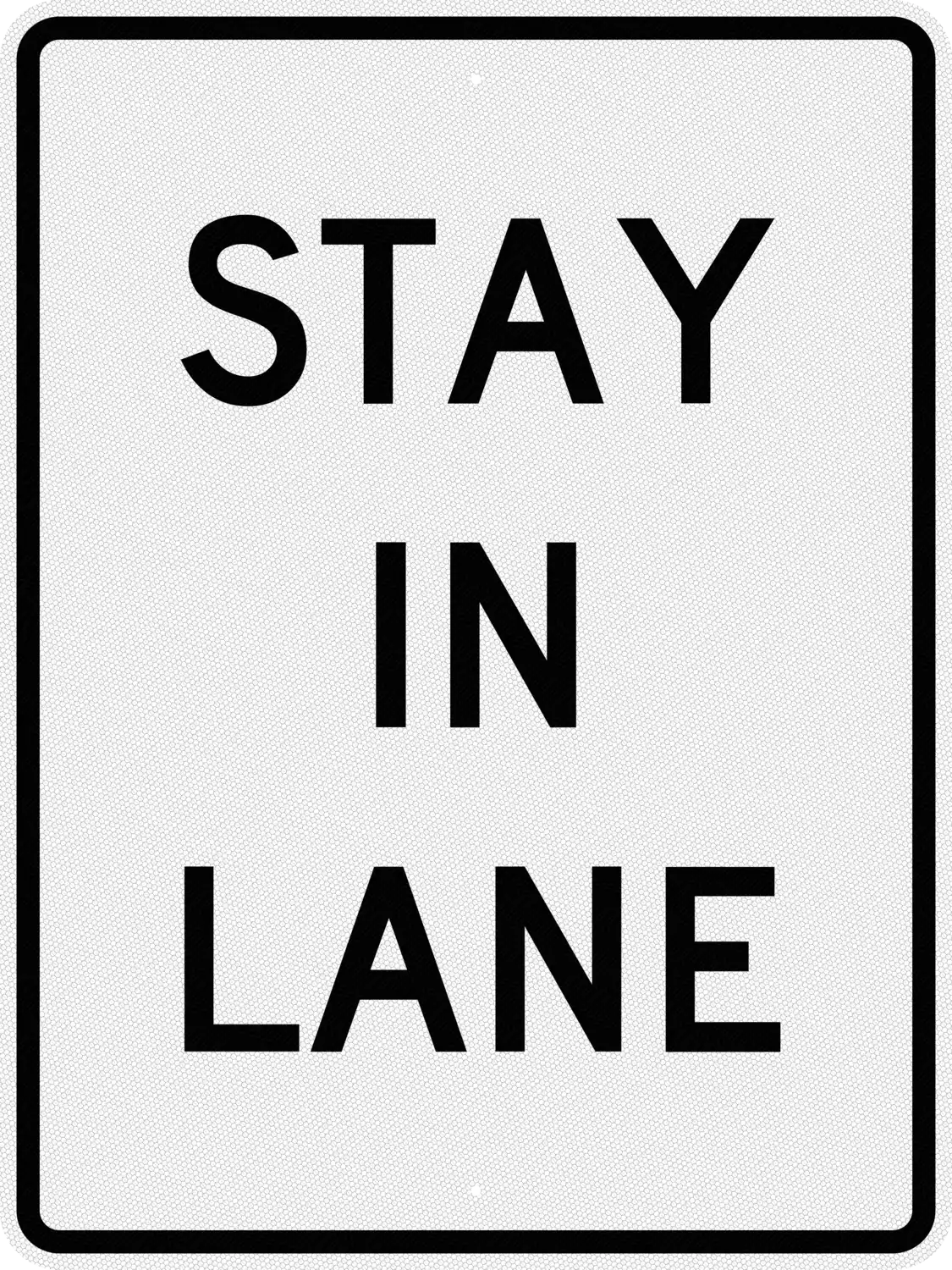 R4-9 36x48 sign, front view