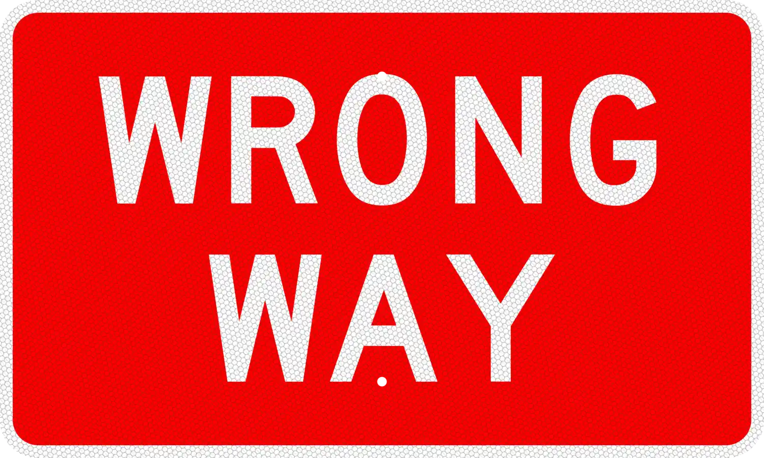 R5-1a 30x18 sign, front view