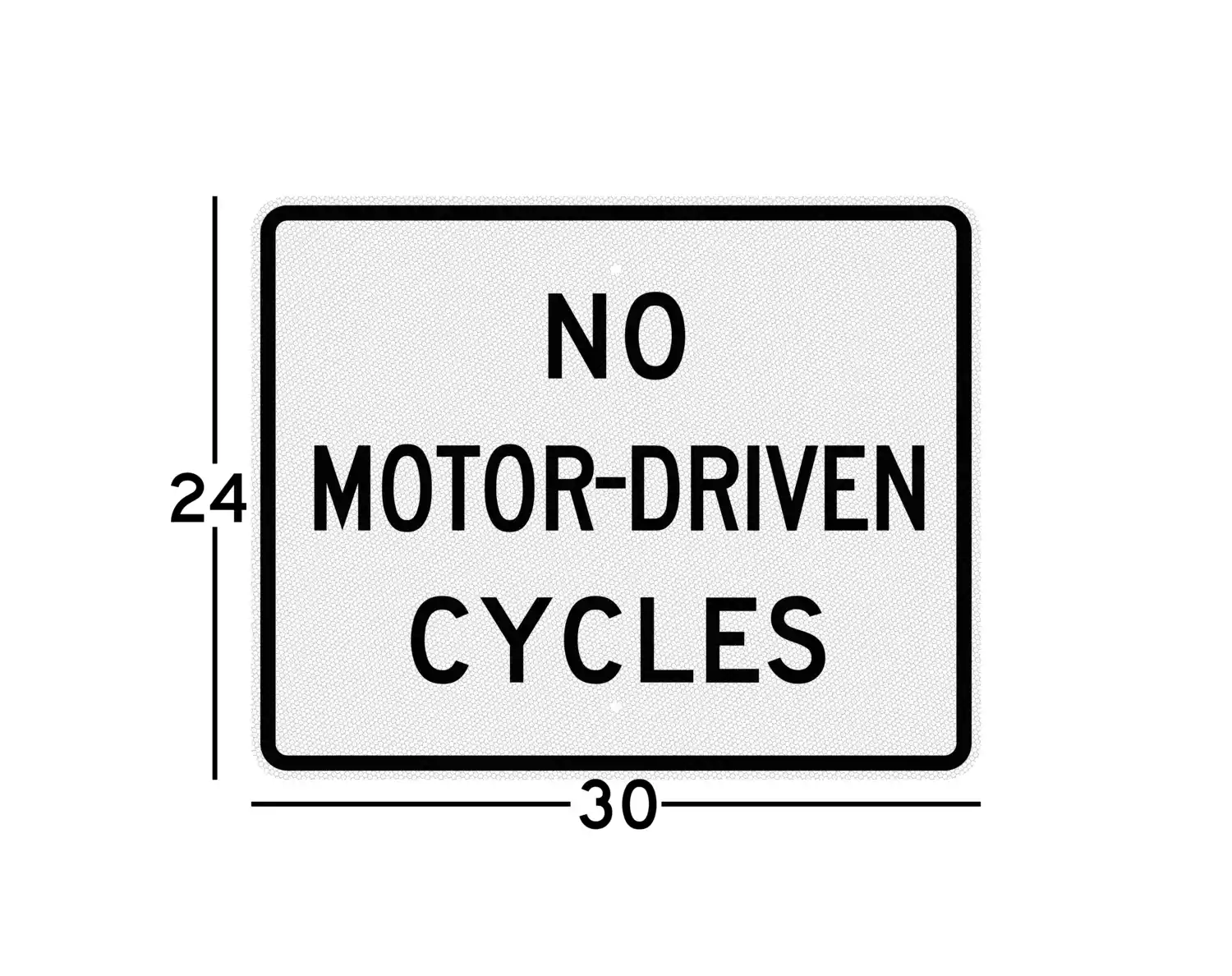 R5-8 30x24 sign dimension diagram
