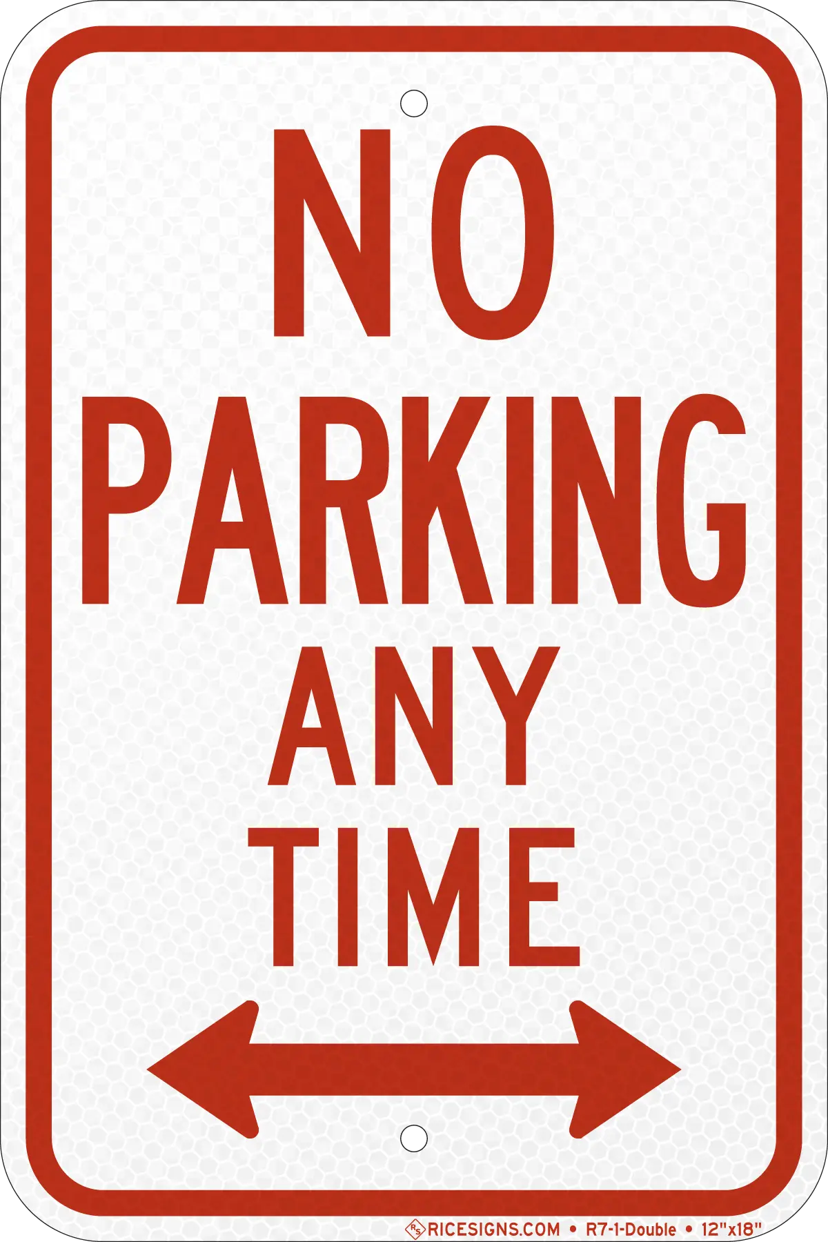No Parking Any Time Sign