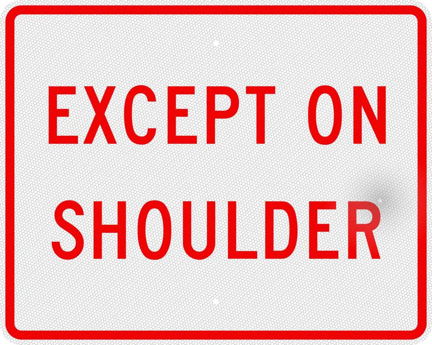 R8-3fP 30x24 sign, front view