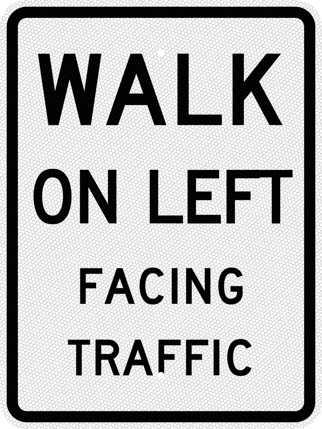 R9-1 18x24 sign, front view
