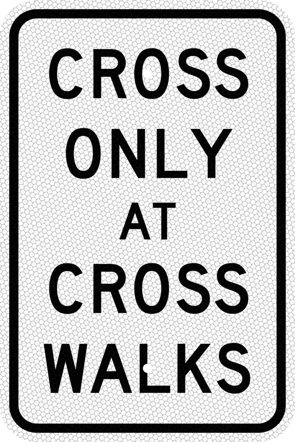 R9-2 12x18 sign, front view