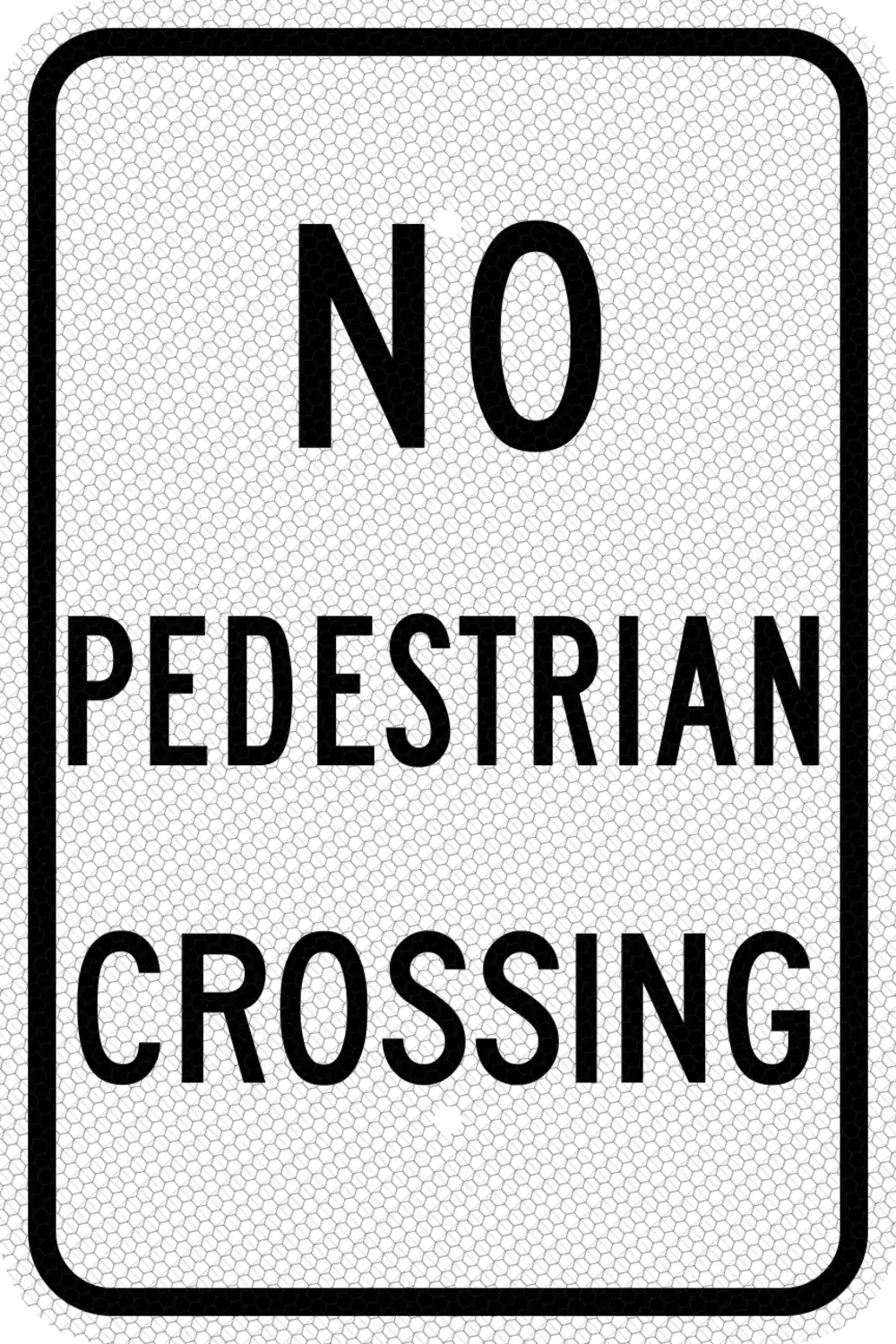 R9-3a 12x18 sign, front view