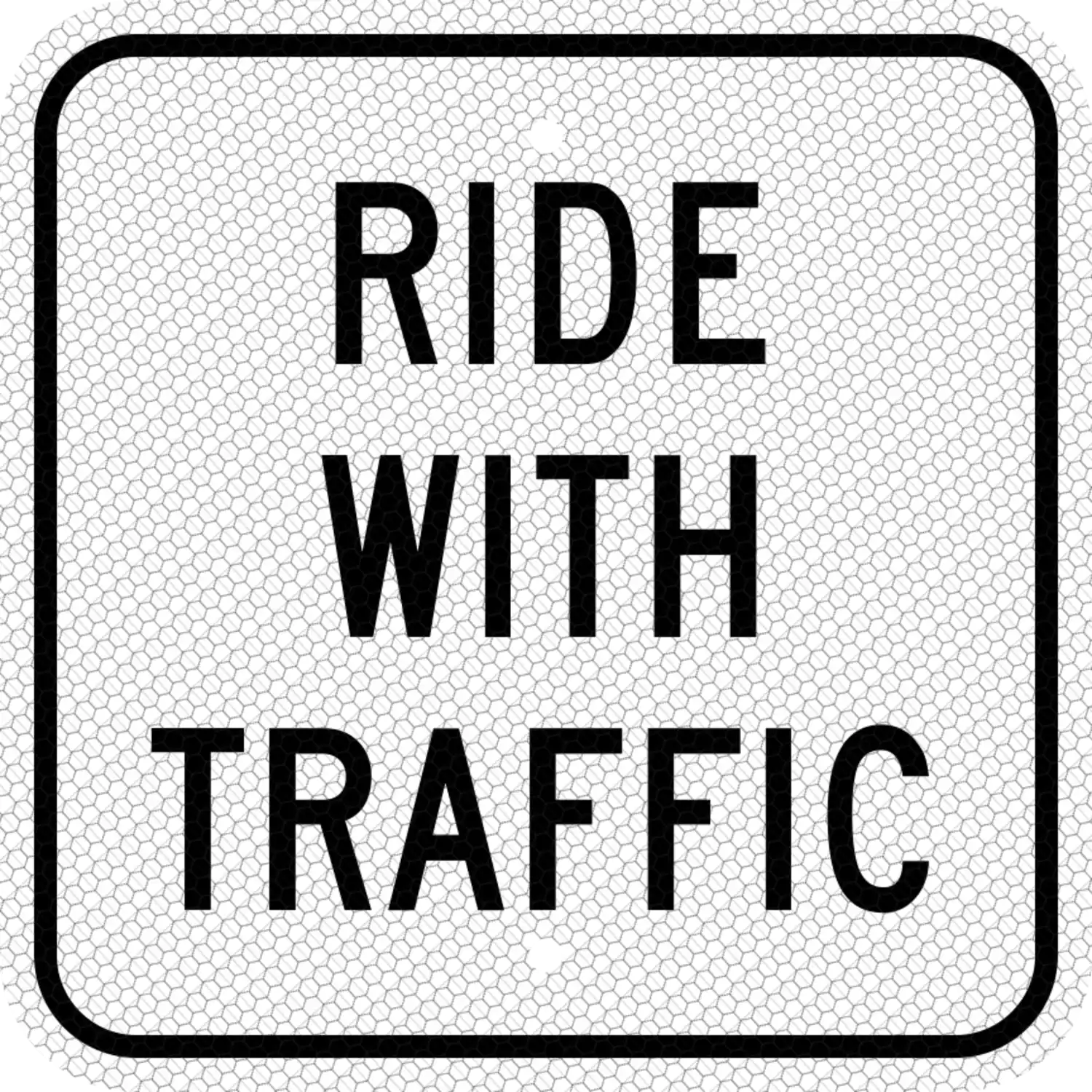 R9-3cP 12x12 sign, front view