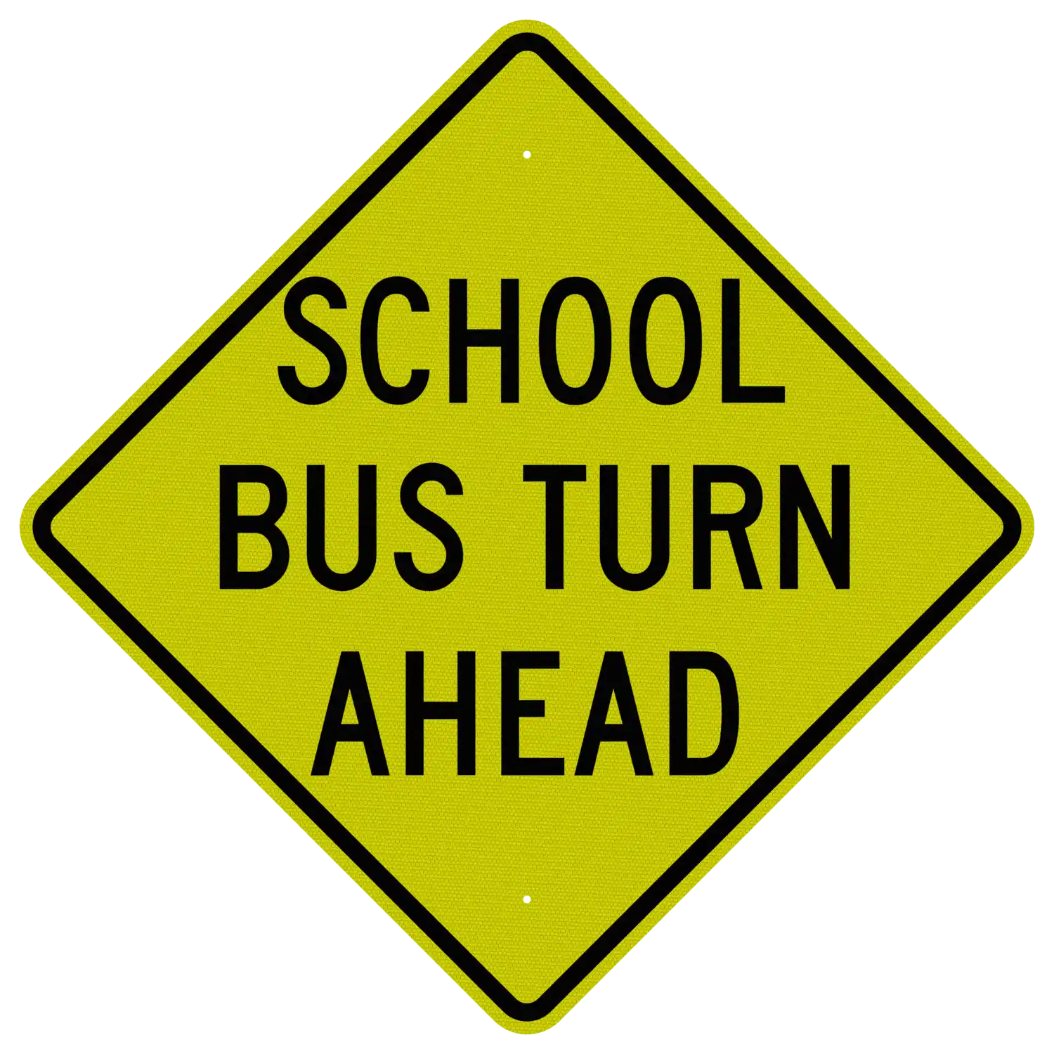 S3-2 36x36 sign, front view