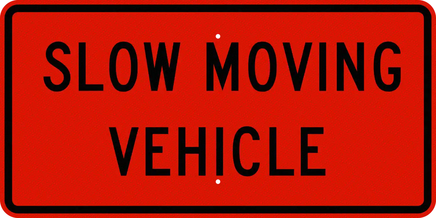 W21-4 36x18 sign, front view