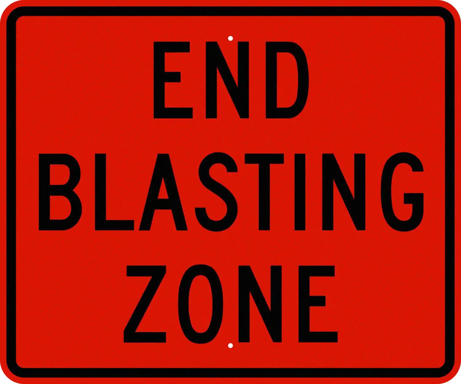 W22-3 36x30 sign, front view