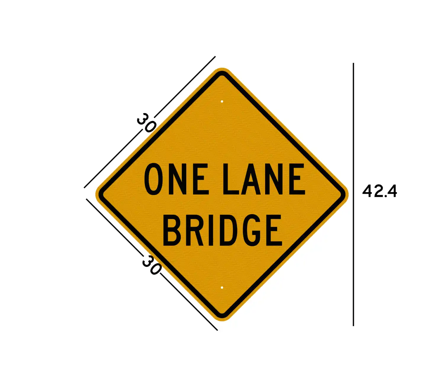 W5-3 30x30 sign dimension diagram