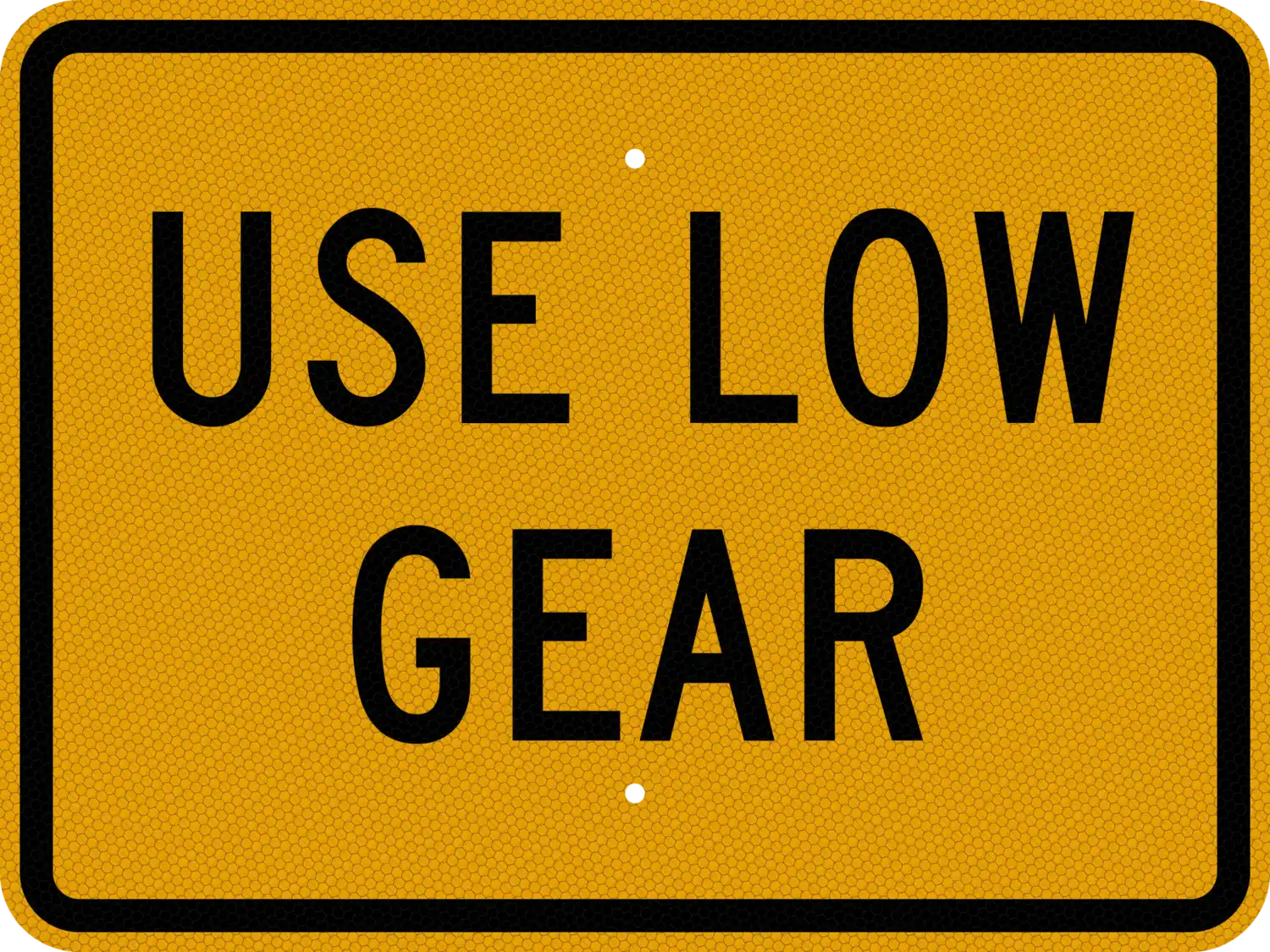 W7-2P 24x18 sign, front view