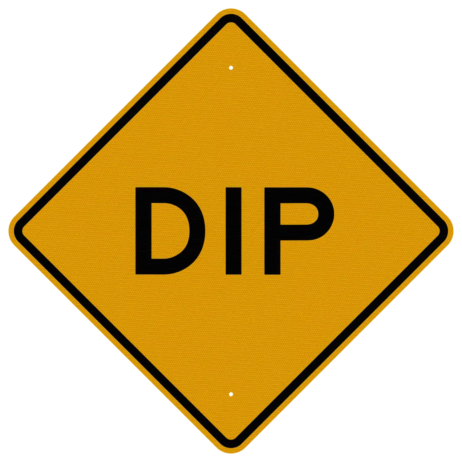 W8-2 30x30 sign, front view