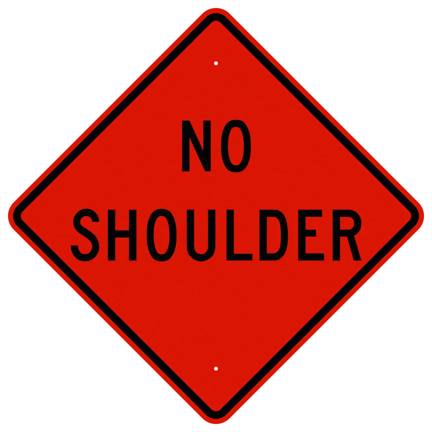 W8-23C 30x30 sign, front view